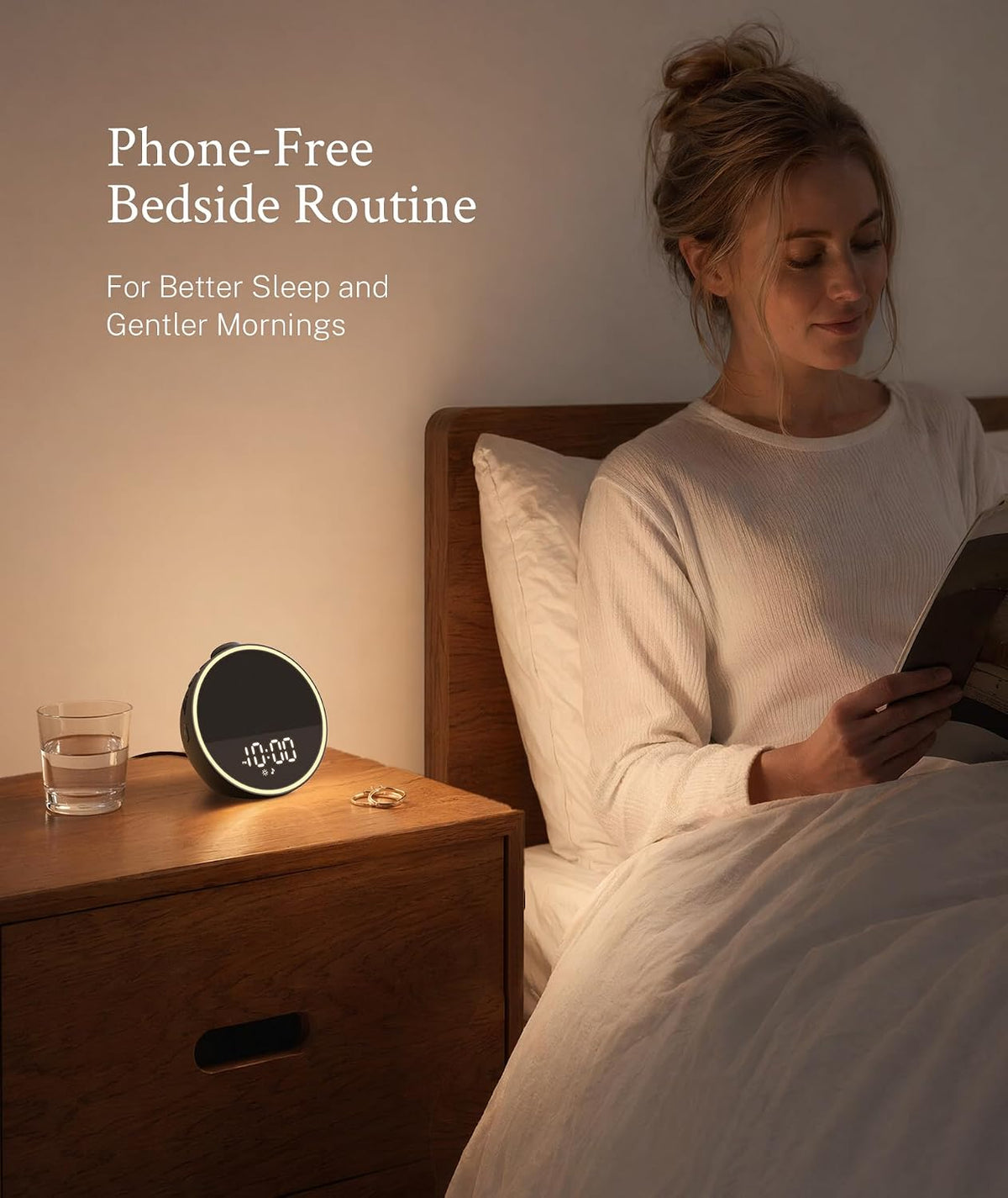 Sound Machine, Alarm Clock, Night Light, Screen-Free Sleep Routine
