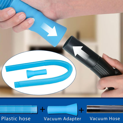 4 Pack Dryer Vent Cleaner Kit,Dryer Lint Vacuum Attachment,Flexible Hose & Brush Set for Dryer Vent Cleaning, Universal Shop Vac Accessories, Lint Trap Cleaner & Home Cleaning Tools