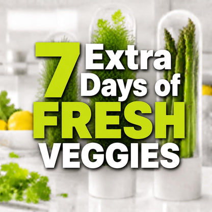 3 Pack Herb Keeper for Fridge with Water Reservoir, 2.65 x 9.65 in | 3 slim herb pods; clear covers; water reservoirs; fits cilantro, parsley, mint, rosemary and green onions; 2.65 x 9.65 in