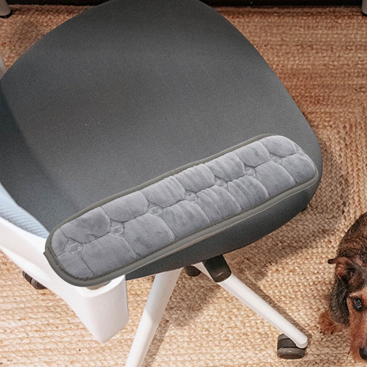 Garneck Chair Armrest Pad Office Gaming Chair Armrest Cushion Pillow Cover Support for Elbow Forearms