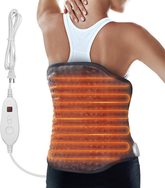 Snailax Heating Pad for Back Pain Relief, Electric Heat Pad for Cramps