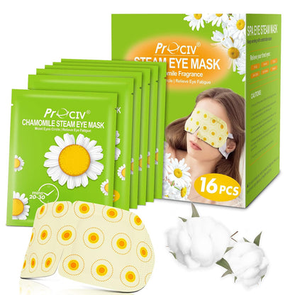Steam Eye Mask,Warm Eye Compress for Dry Eyes Sleep Mask,Hot Auto Heated Eye Masks Relaxing Items for Women Moist Heat for Eyes Soothing Eye Fatigue,Disposable EyeMask for SPA Essentials