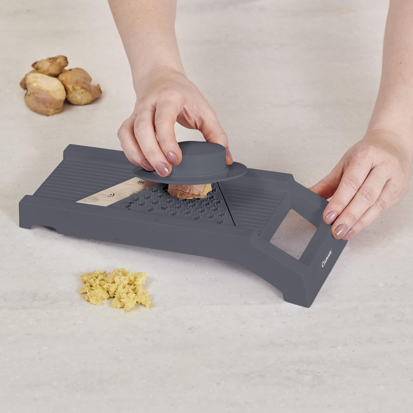 Culinare Multi-Blade Mandoline Slicer, Vegetable, Cheese Chopper and Grater, 4 Interchangeable Blades, Safety Guard, Non-Slip Base