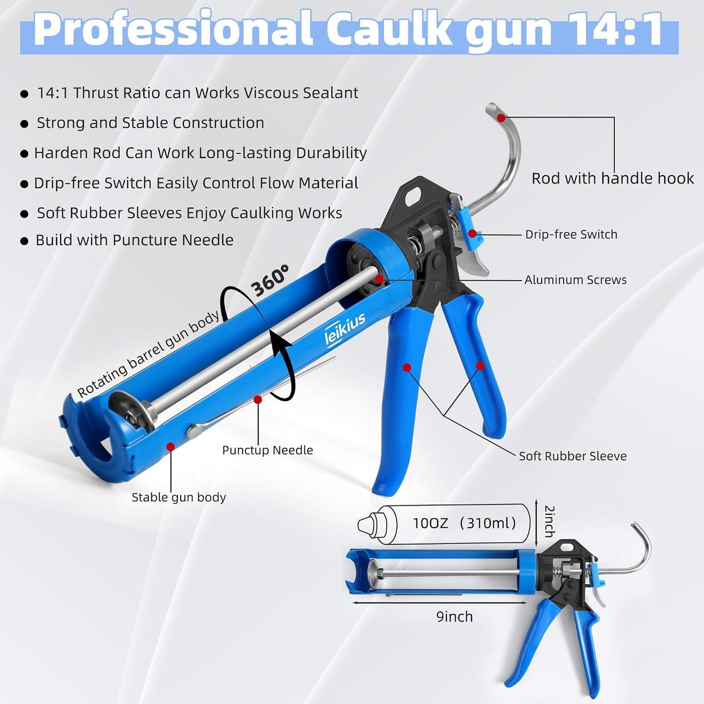 3 in 1 Silicone Caulking Tool, High Quailty Grout Removal Tool and Sealant Finishing Scraper with Stainless Steelhead, Caulk Remover Tool Kit for Window, Kitchen, Floor, and Sink Joint