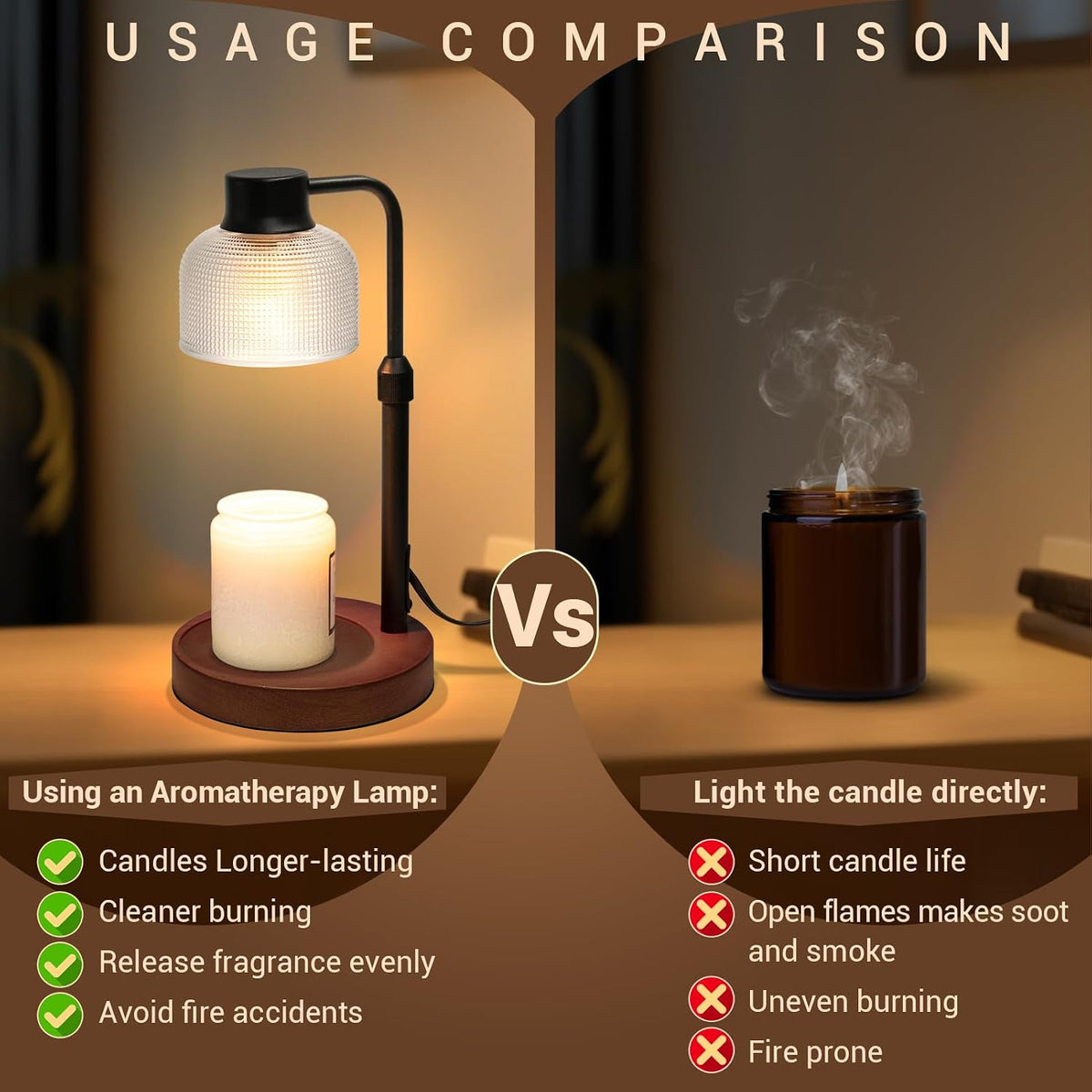 Candle Warmer Lamp with Timer, Birthday Gift for Women, House Warming Gift