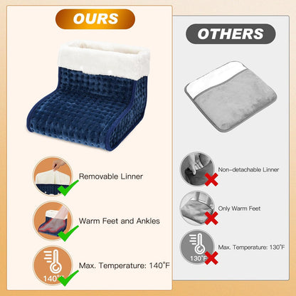 CYFIE Foot Warmer Under Desk - Electric Heating Pad for Women Men