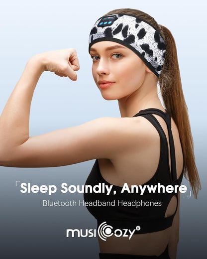 MUSICOZY Sleep Headphones Bluetooth Headband Headphones for Side Sleepers