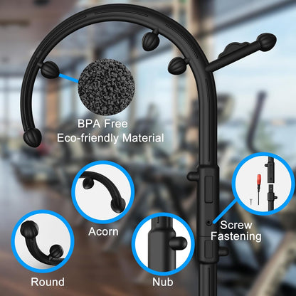 AISZG Back and Neck Massager - Massage Trigger Point Cane,Birthday Gifts for Women Men Her Him Mom,Valentines Day Gifts for Her Him Boyfriend(Black)