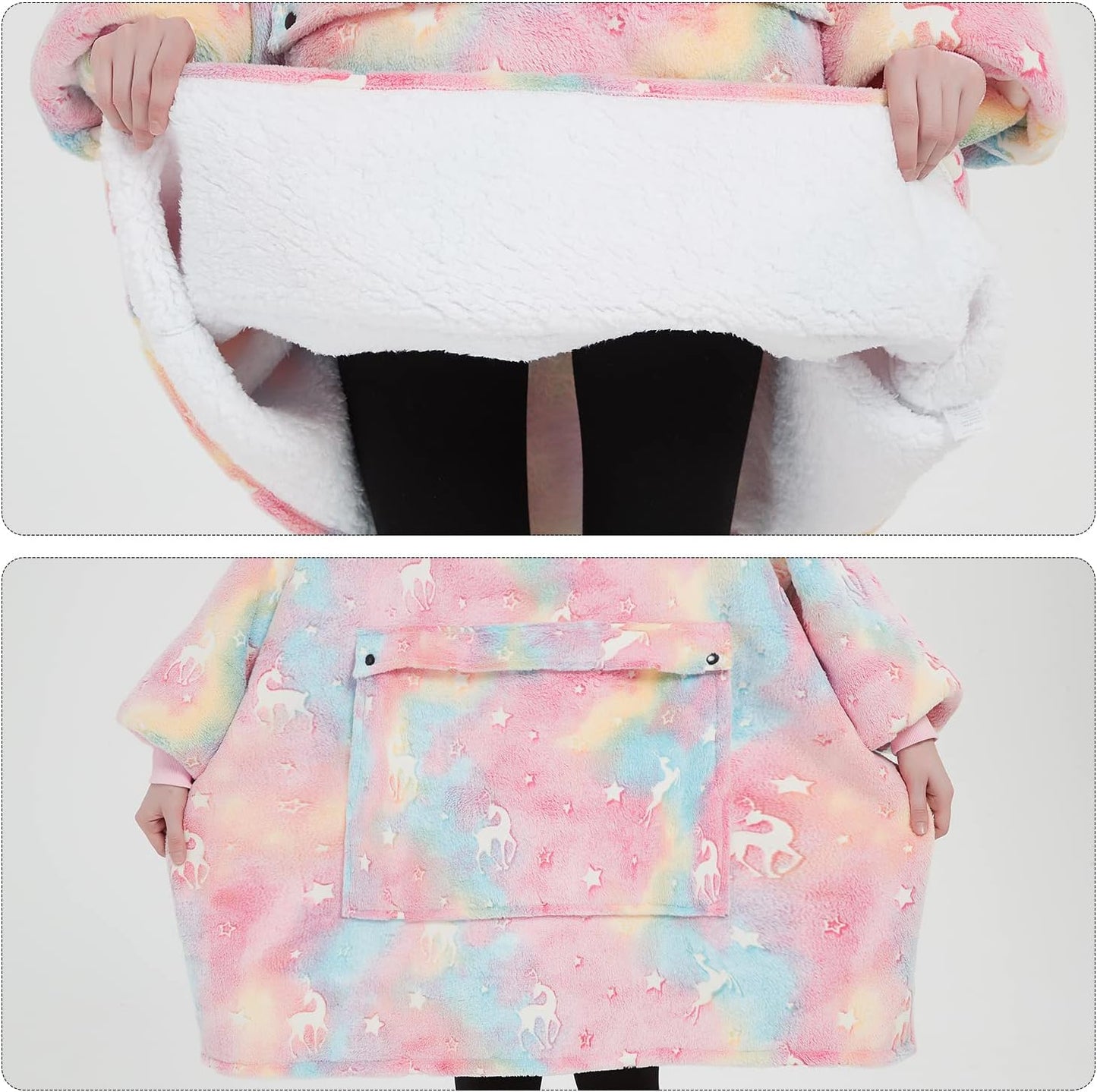 Wearable Blanket Hoodie for Adults With Pocket Strawberry Hoodie | Sherpa, Fuzzy Blanket Hoodie, Oversized Sweatshirt Blanket, Kangaroo Pouch, Cute Birthday Gifts for Sister, Cute Stuff