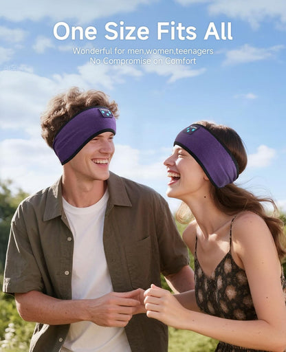 Sleep Headphones | Bluetooth 5.4 Headband | Wireless Earbuds Earphones Sweat Resistant with Ultra-Thin HD Stereo Speaker, Headphone Band for Side Sleepers Workout Running Tech Gadgets Unique Gifts