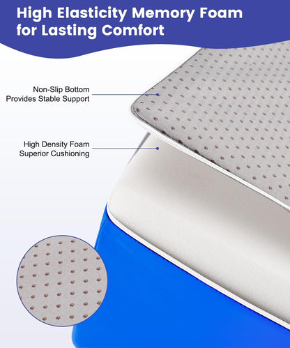 Knee Surgery Pillow Straight Leg Pillow Elevation Blood Circulation | Cooling Cover Foam Wedge for Elevating Leg Machine Washable Removable| Knee Wedge Pillow Post Surgery