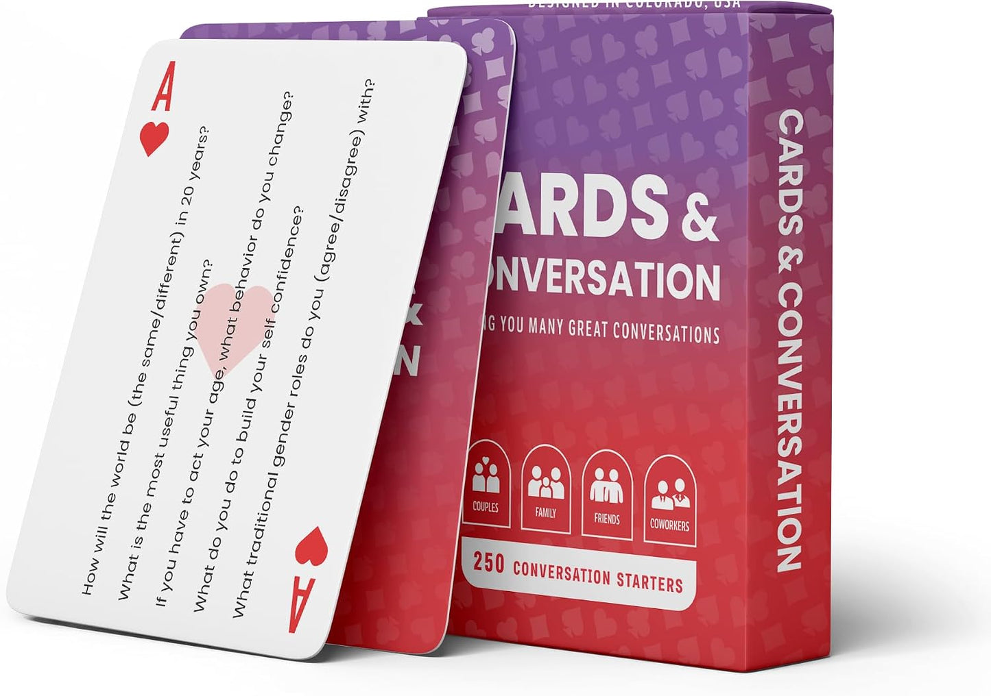 Cards & Conversation 250 Conversation Starters, Spark Real Conversations | Features 5 Topics Per Card to Find the Perfect Questions You Never Thought to Ask Families, Friends, Adults, and Coworkers