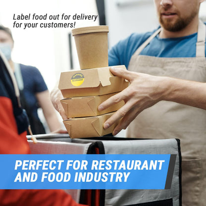 Sesame Seeds Allergy Warning Stickers, 1.5 Inch Round, 300 Labels