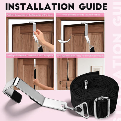 Stretching Strap with Door Anchor Improve Leg Flexibility for Splits