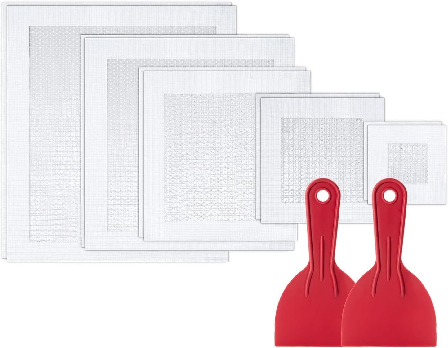 Bates- Drywall Repair Kit, 16 pcs, Aluminum Wall Repair Patch Kit | for Wall Hole Repair, Sanding and Patching