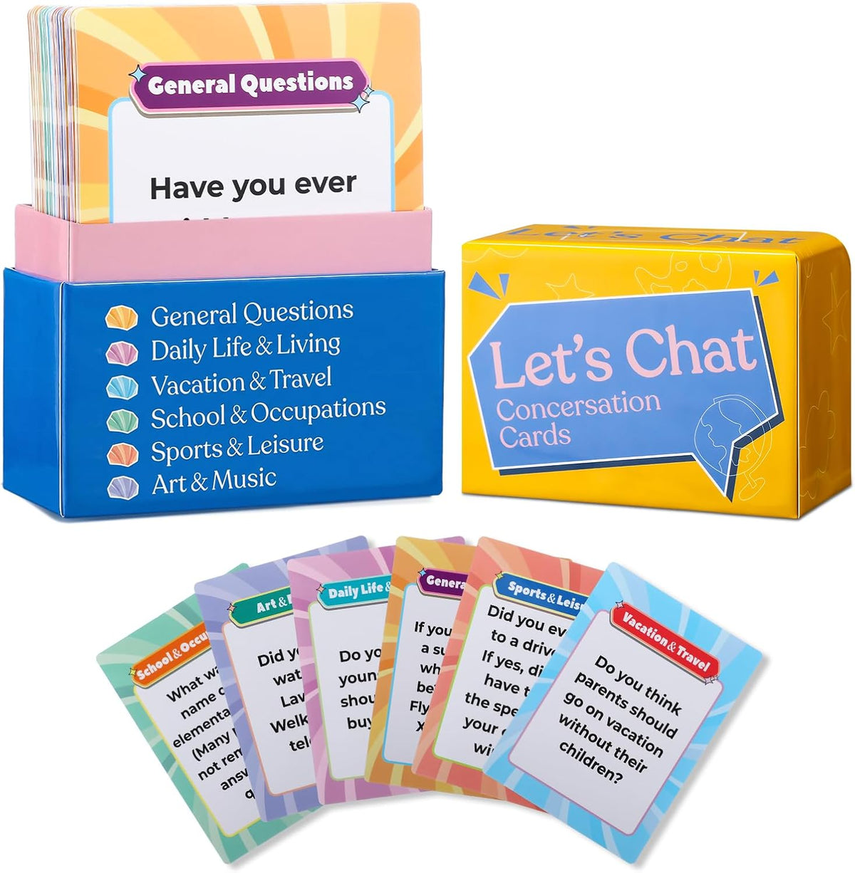 224 Questions Conversation Memory Cards Game for Dementia