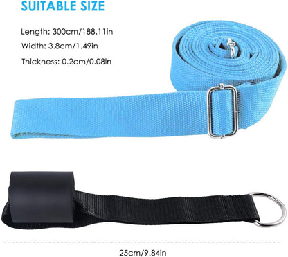 Door Flexibility & Stretching Leg Strap - Great for Ballet Cheer Dance Gymnastics or ANY Sport Leg Stretcher Door Flexibility Trainer Premium stretching equipment