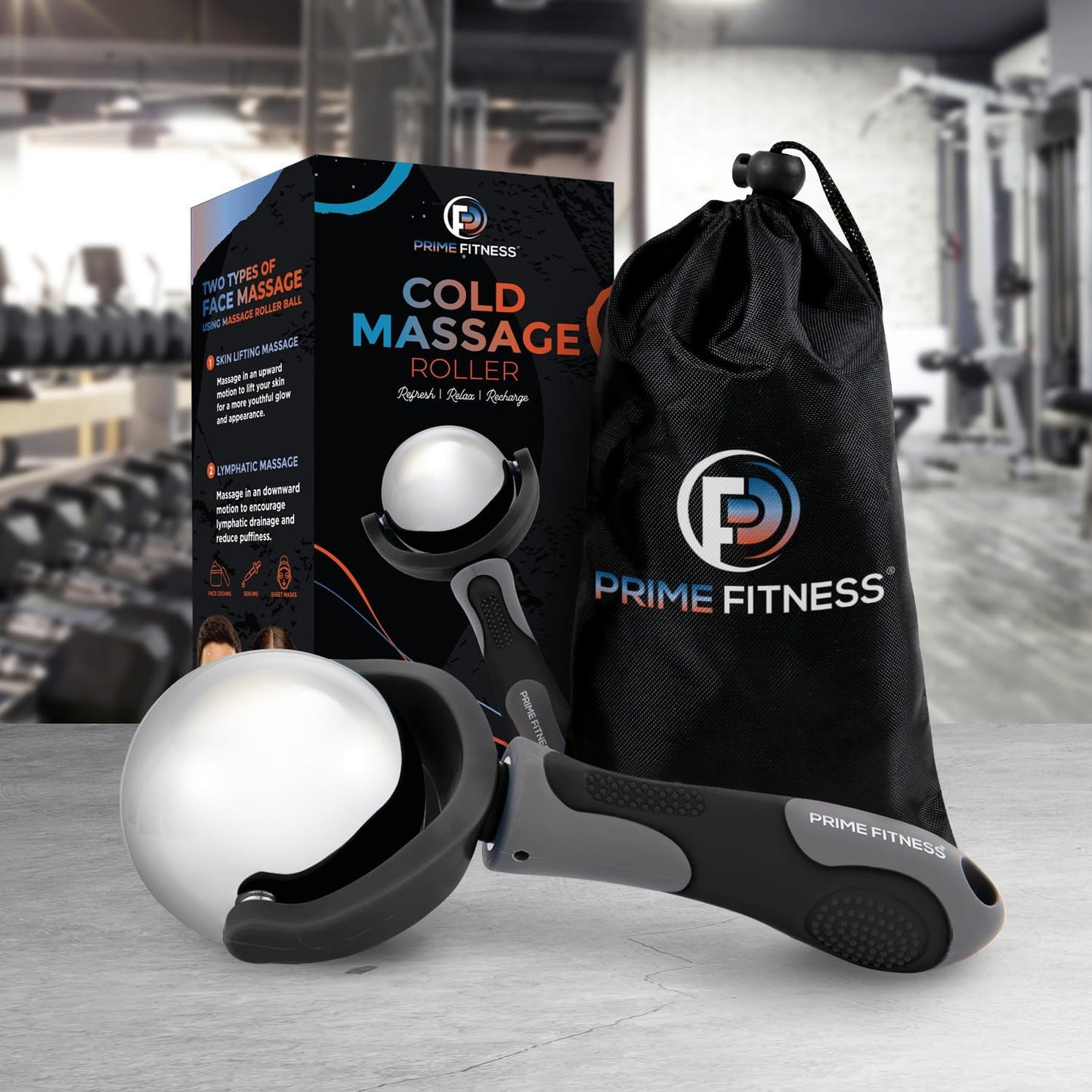 Cold Massage Roller Ball | Cold Therapy | Ice Roller Ball with Handle | cryo Stick | Relieve Muscle Pain (Green)