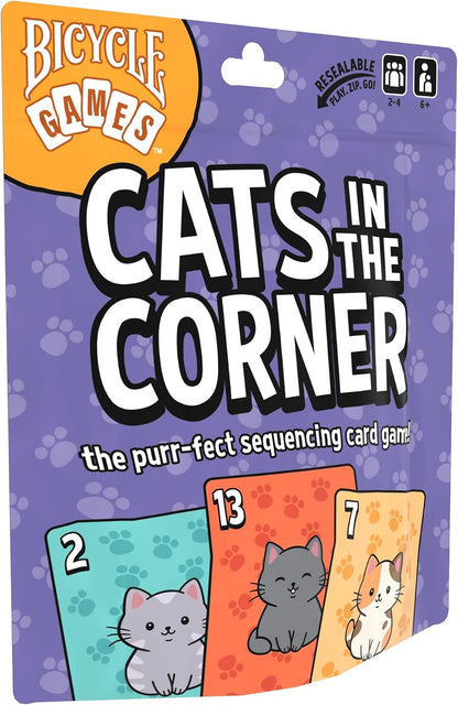 Bicycle Cats in the Corner Card Game for 2-4 Players Ages 6+