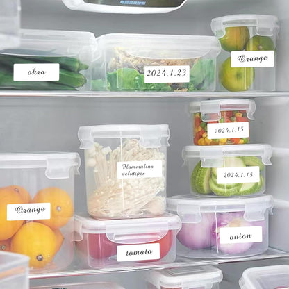 Removable Freezer Labels, Date Label 1x2 Inch Food Storage Stickers, Waterproof Oil Resistant Easy Clean Leaves no Residue 300 Total Per Roll