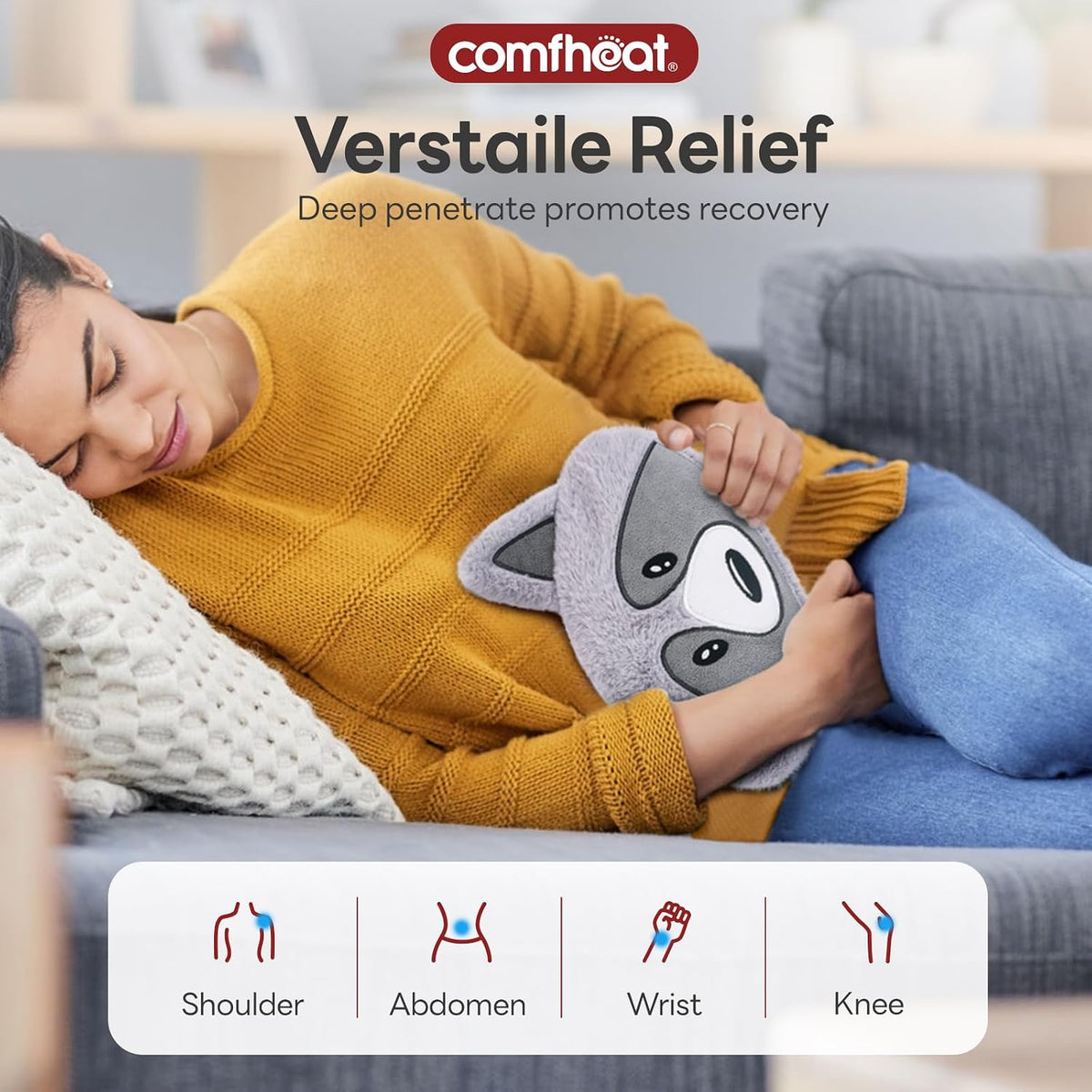Microwave Unscented Heating Pad for Pain Relief, Moist Heat Pack