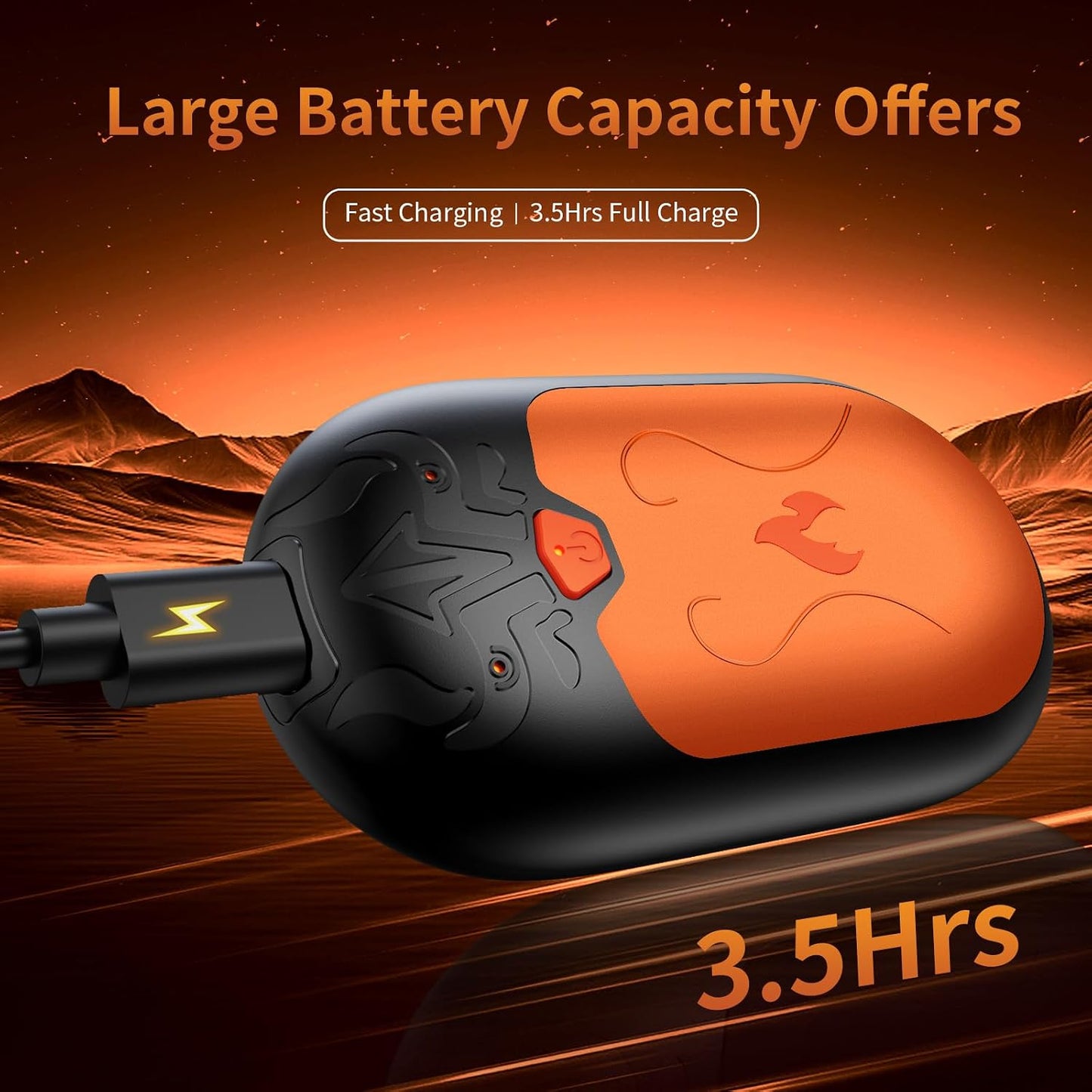 Hand Warmers Rechargeable 2 Pack, Electric Hand Warmer, 24Hrs Long Lasting Magnetic Reusable Hand Warmers with 3 Heat Settings, Portable Pocket Heater, for Men, Women, Camping, Hunting, Golf, Ski