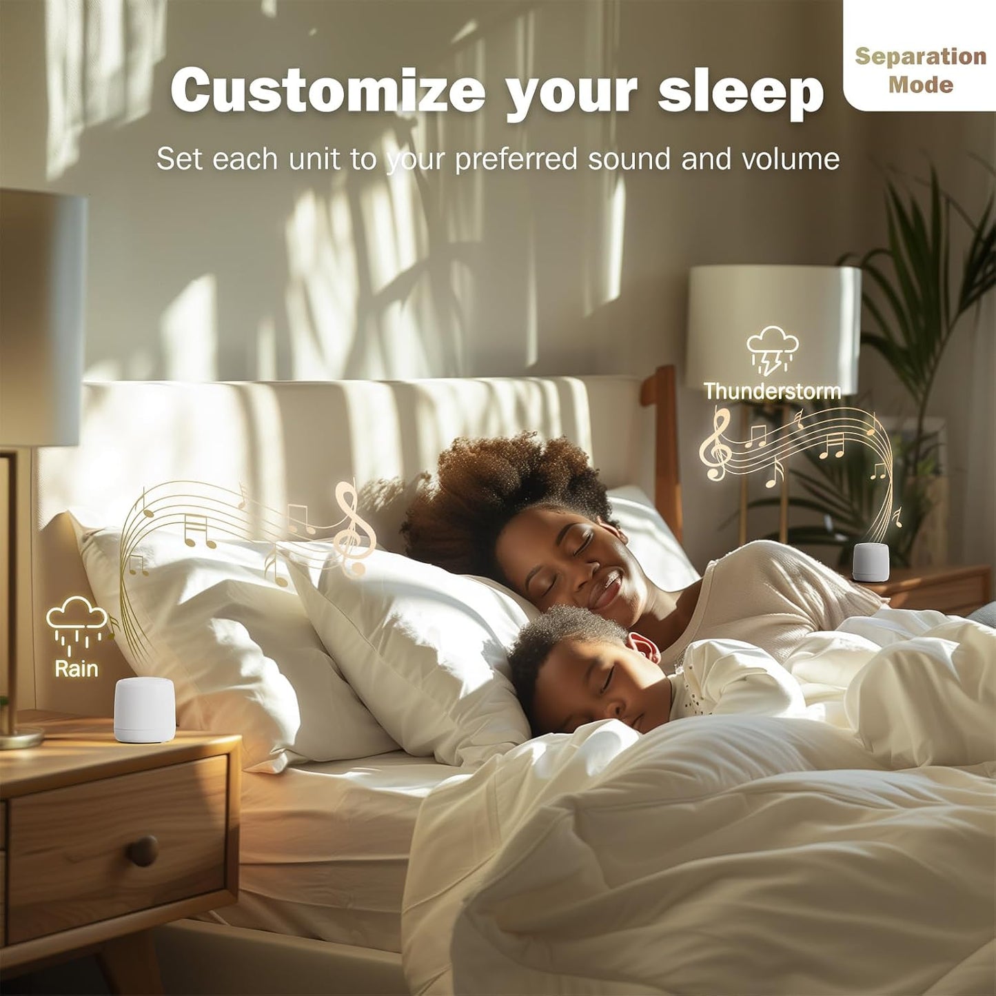 White Noise Machine | Paussion Long-Lasting Fast Charging Portable Travel Mini Sound Machine with 25 Soothing Sounds for Adults, Kids, and Babies | Auto Timer, Travel, Sleep, Baby, Fan - White