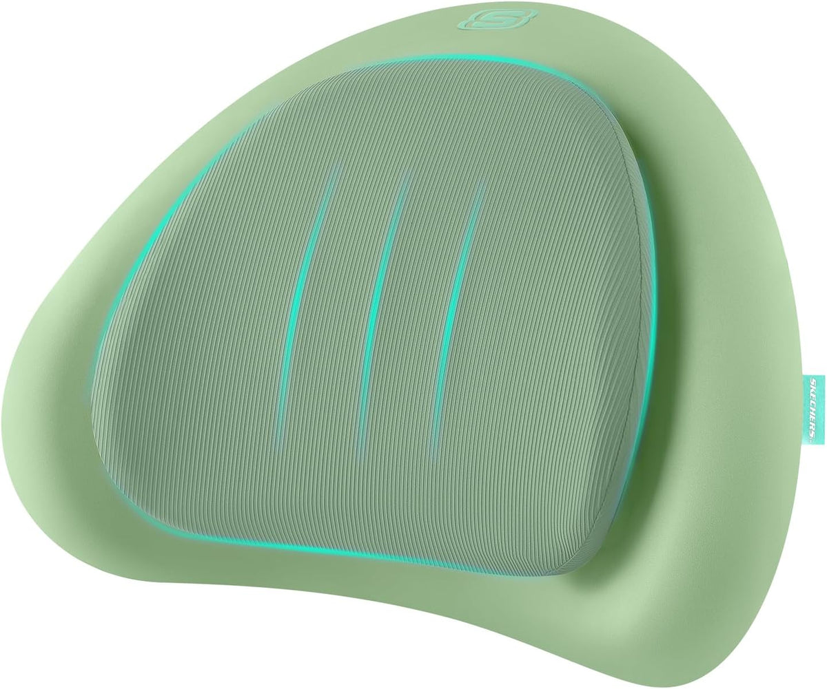 Skechers Lumbar Pillow Premium Memory Foam,Double-Layer-Office Chair Cushion for Tailbone Pain Relief,Butt Pillow for Office Chair,Car seat Cushion,Long Sitting Office Workers,and Car Drivers,Black