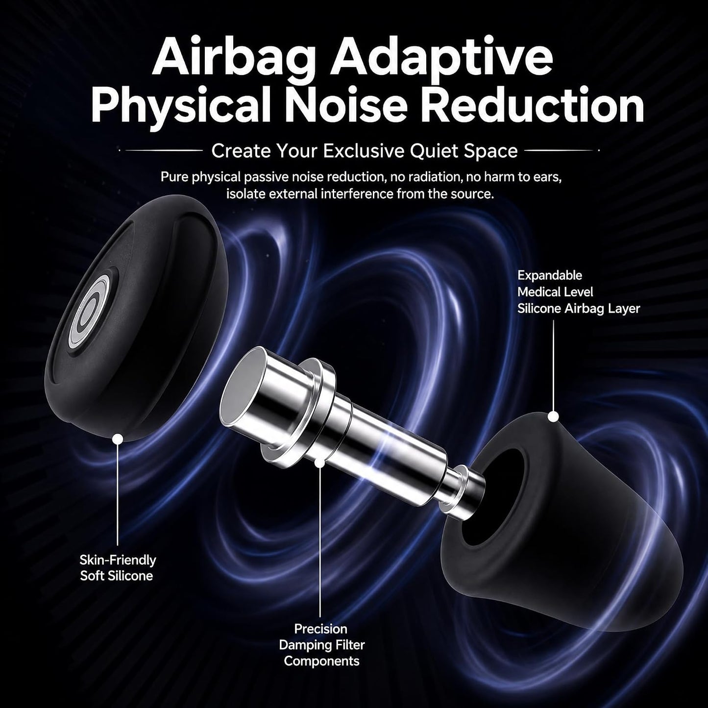 32dB High Fidelity Ear Plugs Noise Cancelling Earplugs for Concert | Loss-Proof Link, Reusable for Live Music, DJs, Festivals, Live Events, Sports,4 Sizes, Premium Gift Box