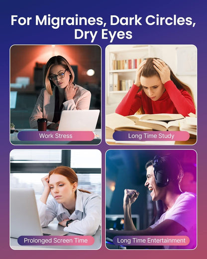 RENPHO Eyeris 1 Eye Massager with Heat, Heated Massage Eye Mask