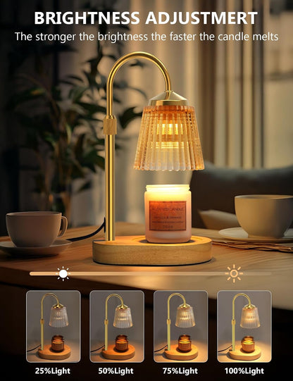 Candle Warmer Lamp with Timer Dimmable, Adjustable Lamp Candle Warmer, Birthday Gifts for Women Mom, Wax Warmer Lamp for Scented Jar, House Warming Gifts New Home Decor