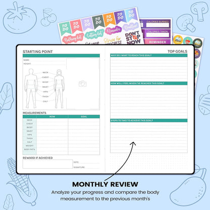Food Journal - Journal for Women Weight Loss, 5.8" x 8.3
