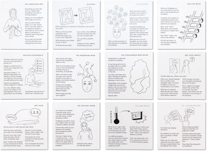 Mindfulness Cards | 48 Research-Backed Techniques for Real-Life Situations | Emotional Intelligence, Growth Mindset, Conflict Resolution, & Daily Mindfulness