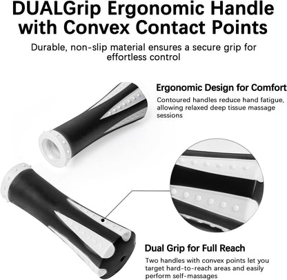 Wooden Cellulite Massage Roller for Legs and Thighs - Handheld Fascia Blaster Tool for Muscle Relief, Lymphatic Drainage & Body Sculpting - Anti Cellulite Massager for Women and Men (12 Wheel)