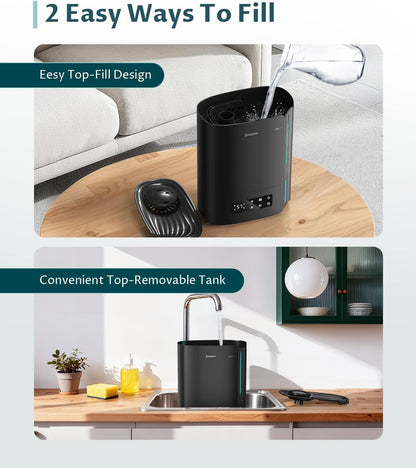 BREEZOME 6L Humidifier for Bedroom Large Room Smart Humidistat Control