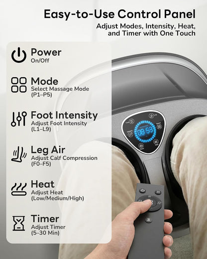 2 in 1 Shiatsu Foot and Calf Massager