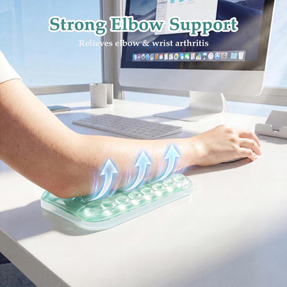 Ospelelf Ergonomic Elbow Pad, Gel Keyboard Wrist Rest Support for Office Desk Chair, Arm Wrist Pad for Typing Pain Relief