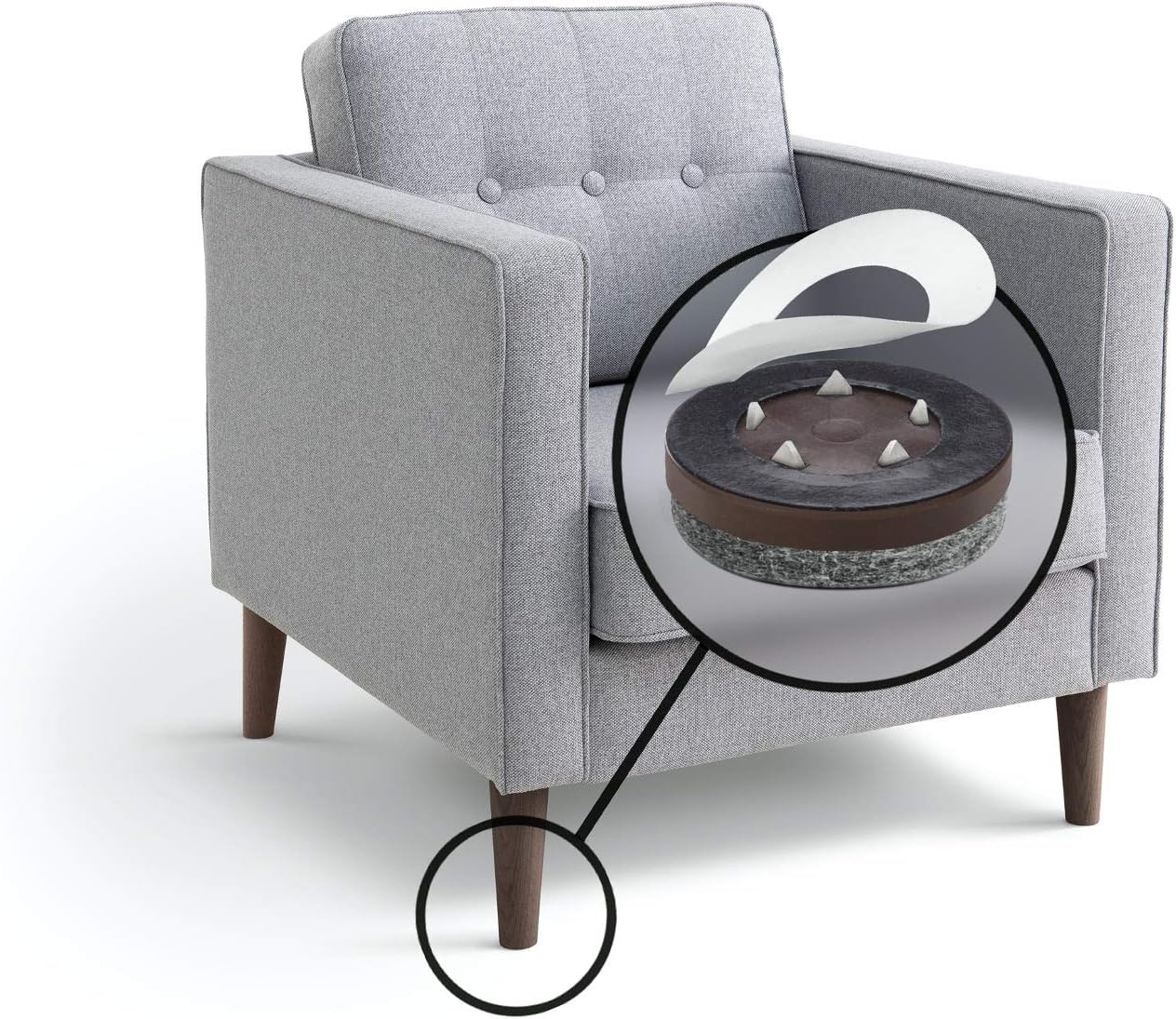 Slipstick Gorilla Felt Furniture Pads (189 Piece Variety Pack) Premium Furniture Pads & Chair Leg Floor Protectors for Hardwood Floors & Hard Surfaces