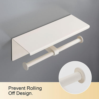 Double Toilet Paper Holder with Shelf Brushed Nickel Toilet Paper Holder Wall Mounted