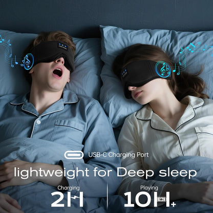 Sleep Mask with Bluetooth 5.4 Headphones, Removable 3D Eye Cups, Timing Sleeping Headphones for Side Sleepers, Wireless Music Eye Mask Speakers for Men, Women, Tech Gifts, Pink