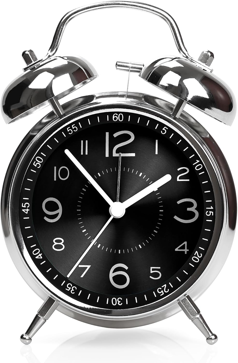 AYRELY® Super Loud Alarm Clock for Heavy Sleepers, 4.5 Inch Twin Bell Retro