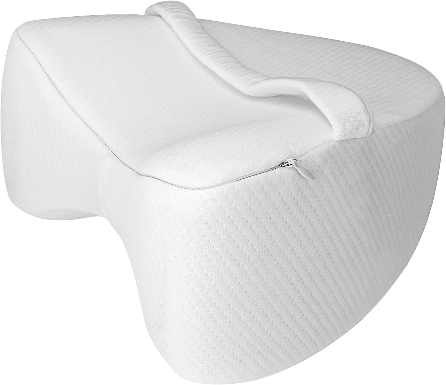 Vaunn Medical Cloud Air Side Sleeper Memory Foam Knee Pillow and Leg Positioner Cushion to Soothe Back, Leg and Hip Discomfort
