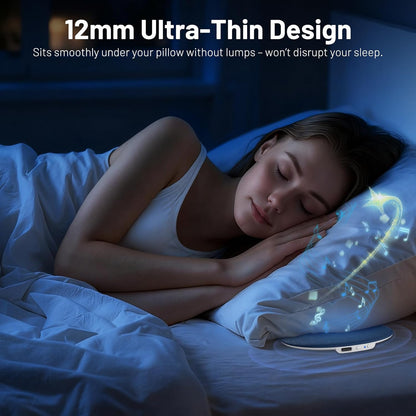 Pillow Speaker for Sleeping, Ultra-Thin Portable Bluetooth 6.0 Gray