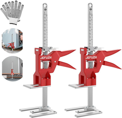 Labor Saving Arm Jack 2 Pack, Load-Bearing 440 lb Multi-Function Height Adjustment Lifting Device, Hand Furniture Lifter Tool, Furniture Jack for Lifting Door Furniture, Wall Tile Positioning