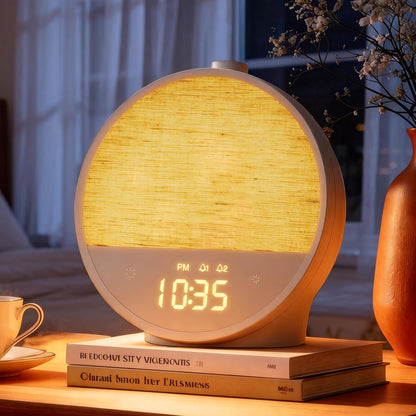 Vivilumens Sunrise Alarm Clock for Bedroom, White Noise Sound Machine