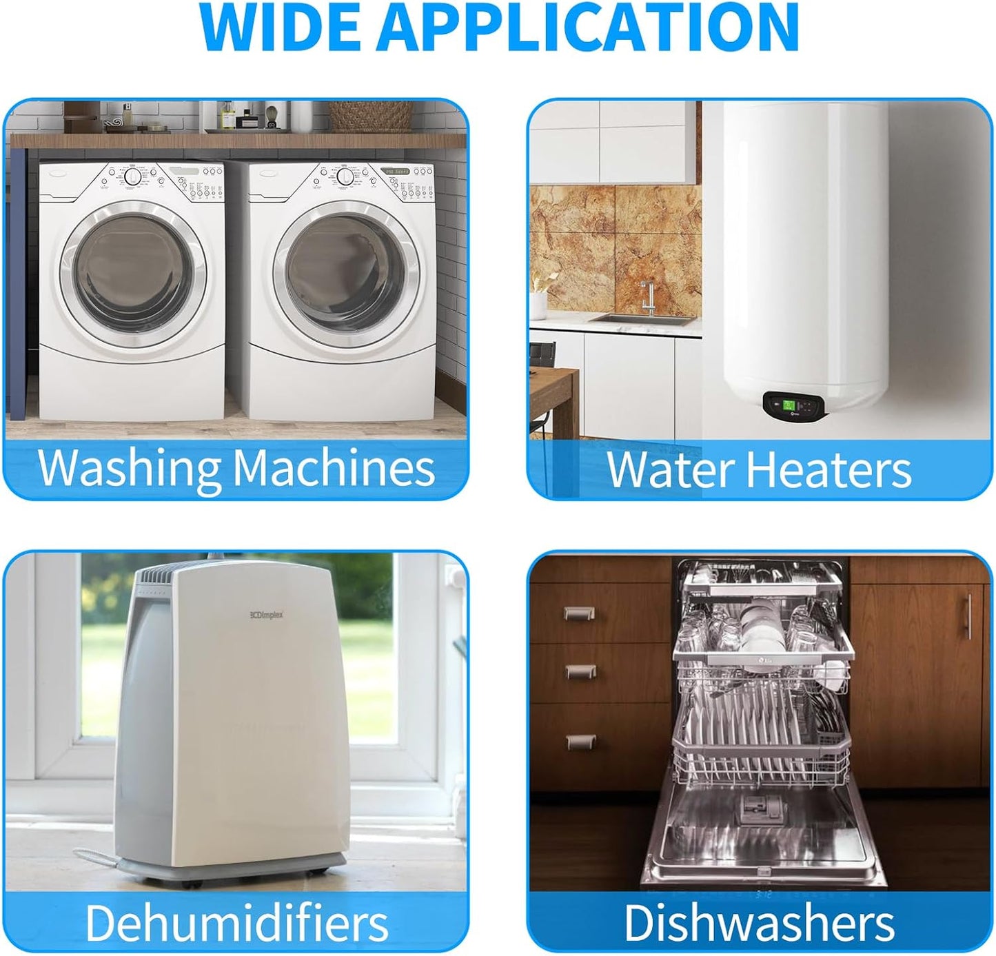 Ortis Water Alarm Leak Detector, 95 dB Loud Alarm, Prevent Serious Floods and Water Damage