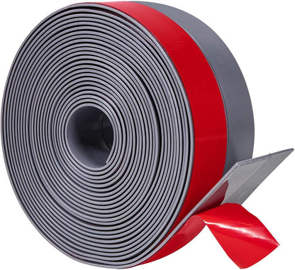 TORRAMI Silicone Weather Stripping 1 inch Width 20 Feet Length, Seal for Door Under Bottom, Gap, Side, Glass Shower Door, Sliding Door,Windows, Grey