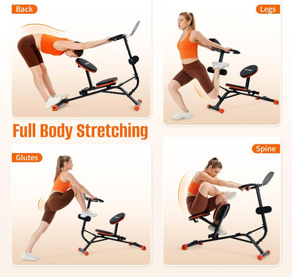 HXD-ERGO Stretching Machine for Full Body Flexibility, Quiet Back Stretcher for Home Gym, Lumbar Stretching, Rehab, Posture Correction, 220lbs Capacity