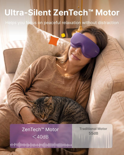 RENPHO Eyeris 1 Eye Massager with Heat, FSA Eligible HSA, Smart Heated Eye Mask for Eye Care, Dry Eyes, Head Tension & Strain Relief, Birthday Gifts for Women and Men