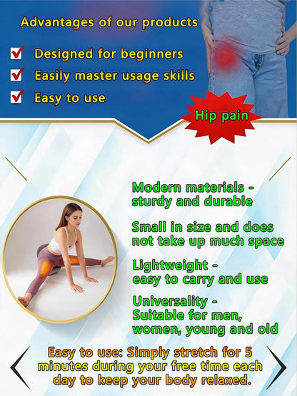 Multi-Functional Stretcher for Legs, Back, and hips; Suitable for Ballet, Dance, Yoga, and Flexibility Training. Relieves Leg and Back Muscle Soreness. Mini, Lightweight, and Portable